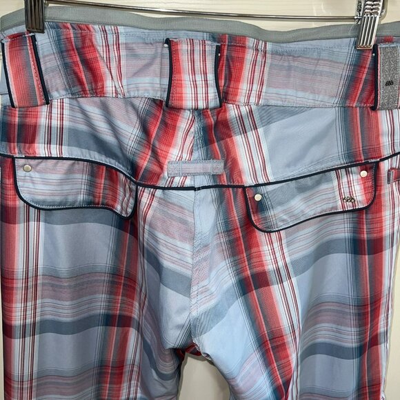 New Womens 686 Plaid Snowboard Pants Size M Gray & Red Insulated Waterproof Wint - Picture 13 of 16